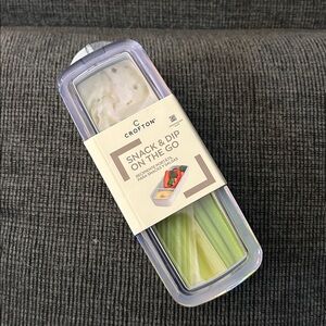 Crofton Blue Snack & Dip Container